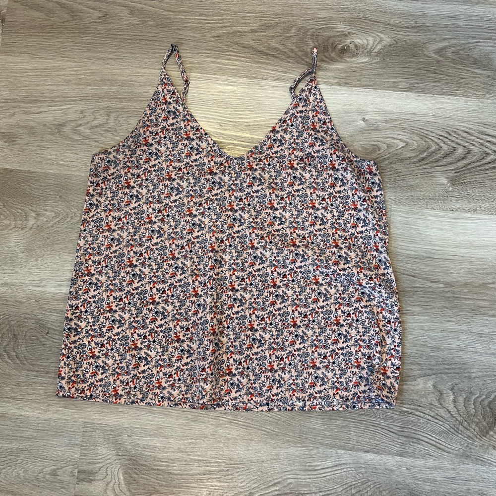 Abercrombie & Fitch Floral Print Top - Blue and Orange